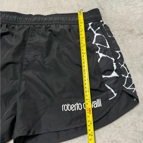 Roberto Cavalli Black and White swim shorts new